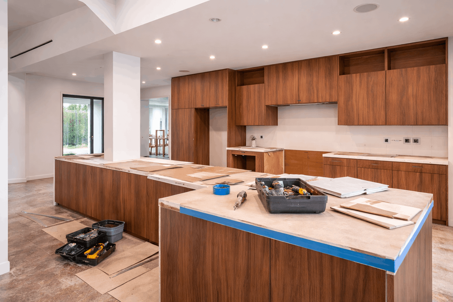 before Frameless Cabinets